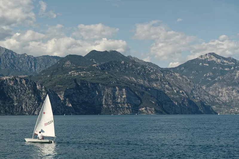 Sailing off Nago–Torbole